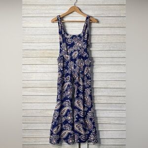 Harlow Jade Navy Paisley Small Shop Soft Overalls. Sz 4T. Great Condition